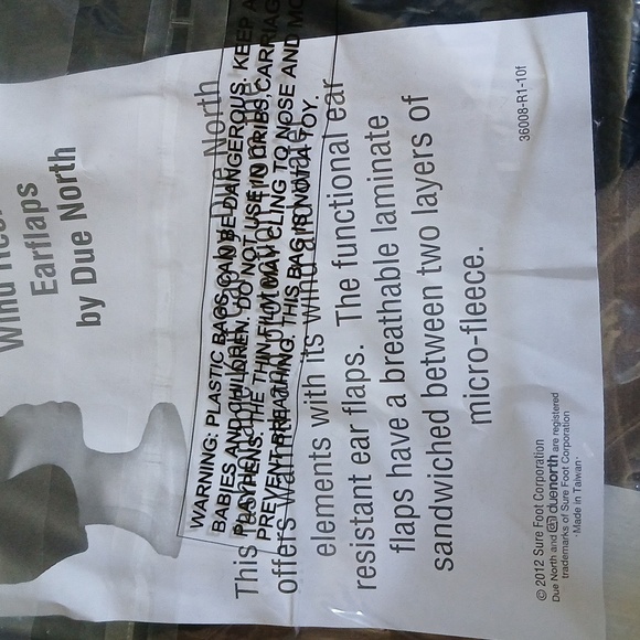 Due North Knit Cap w/ Wind Resistant Earflaps - black - Picture 5 of 5